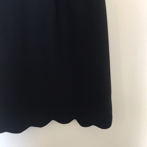 Laundry by Shelli Segal Black scalloped Dress Sz 4 - Picture 4 of 4